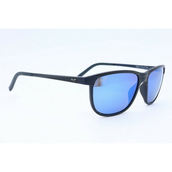 Maui Jim Dragon's MJ 811-03S Square Navy Stripe Sunglasses Polarized Lens (C) - Picture 3 of 6